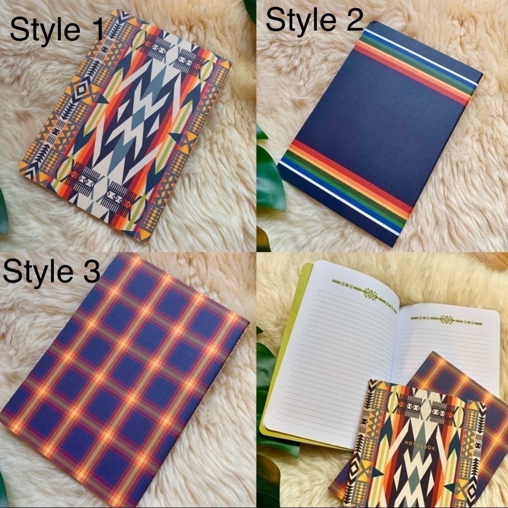 New Pendleton Wool Navajo Pattern Lined Notebook - Picture 8 of 8